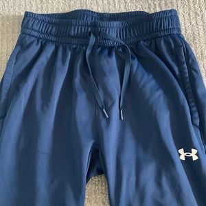 Under armour fitted pants navy blue
